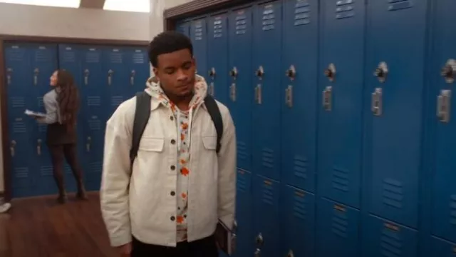 Sudadera con capucha floral de algodón Rag And Bone Damon usada por Kingston Jeremy (Nathaniel Logan McIntyre) como se ve en All American (S07E04)