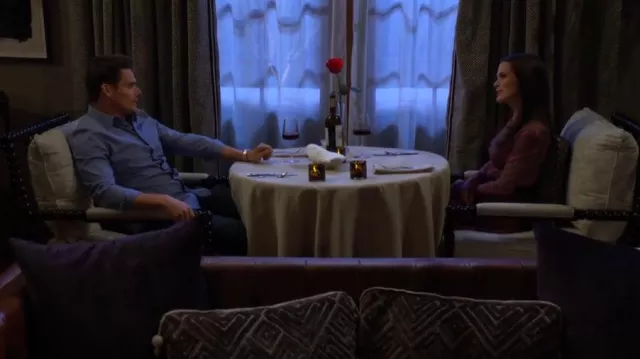 Steve Madden Azure Bodysuit worn by  Chelsea Lawson(Melissa Claire Egan) as seen in The Young and the Restless on February 26, 2025