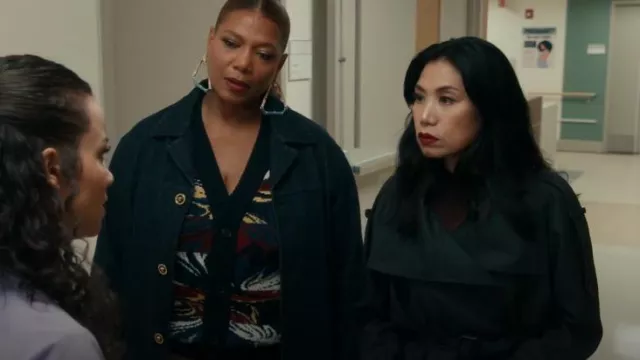 Acne Studios Gray Wool Jacket worn by Melody 'Mel' Bayani (Liza Lapira) as seen in The Equalizer (S05E09)
