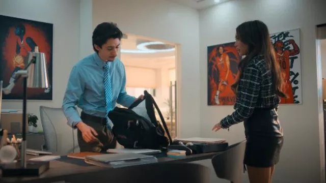 Ramy Brook Ryder Mini Skirt worn by Ali Lee (Brenda Song) as seen in Running Point (S01E03)