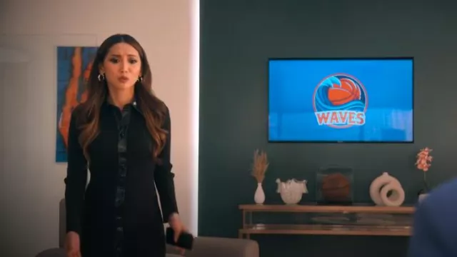 Maje Short Knit Dress worn by Ali Lee (Brenda Song) as seen in Running Point (S01E05)