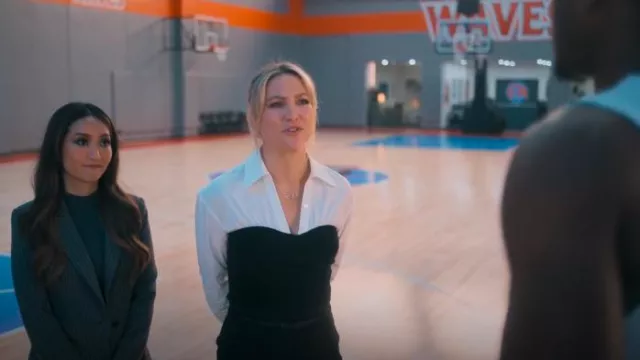 Staud Hazel Top worn by Isla Gordon (Kate Hudson) as seen in Running Point (S01E06)