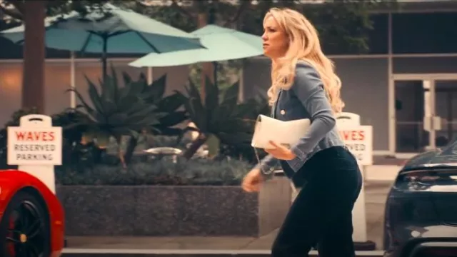 L'Agence Wayne Double-Breasted Jacket worn by Isla Gordon (Kate Hudson) as seen in Running Point (S01E09)