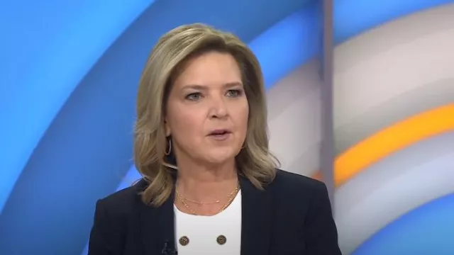 Veronica Beard Scuba Jacket worn by Christine Romans as seen in Today on March 5, 2025