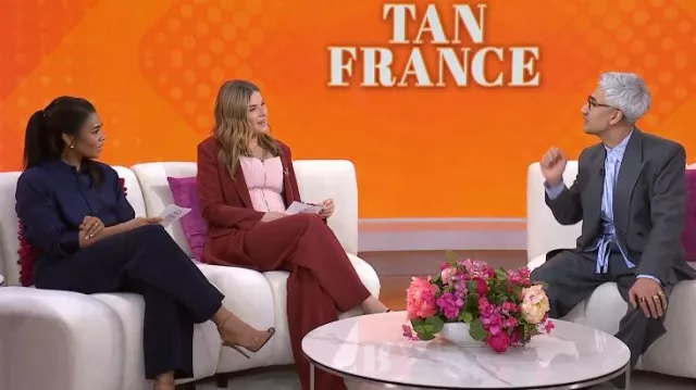 Lauren Ralph Lauren Stretch Jersey Wide-Leg Pants worn by Regina Hall as seen in Today with Jenna & Friends on March 5, 2025