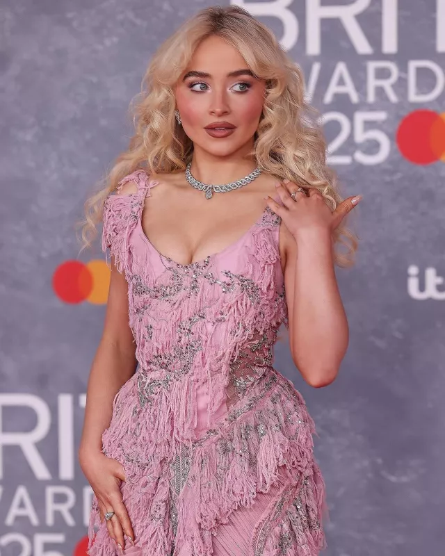 Alexander McQueen Spring 2025 Custom Dress of Sabrina Carpenter at the Brit Awards 2025