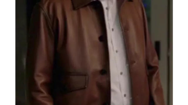 Brown Leather Jacket of Mark Trent (Brett Dalton) as seen in Found (S02)
