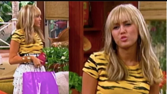 Teeshirt zébré jaune