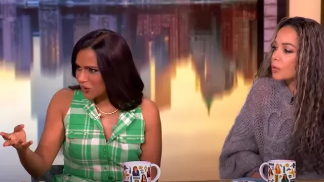 Rosie Assoulin Emotionally Vested Vest worn by Mindy Kaling as seen in The View on March 6, 2025