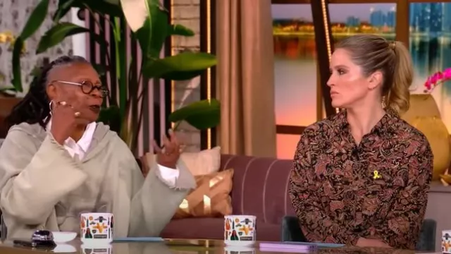 Isabel Marant Ziya Jumpsuit worn by Sara Haines as seen in The View on March 10, 2025