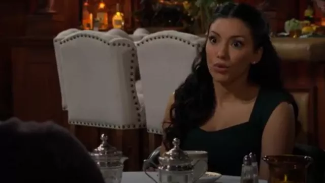 En Saison Sigrid Top worn by  Audra Charles (Zuleyka Silver)as seen in The Young and the Restless on  March 7, 2025