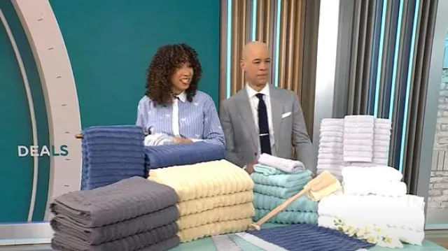 J. Crew Collection Garçon Shirt porté par Gabrielle Kerr tel qu’on le voit dans CBS Mornings le 11 mars 2025