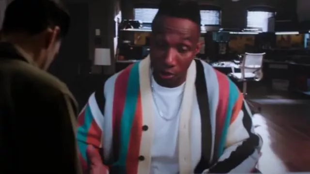 Honor the Gift Heritage Cardigan worn by Zeke Wallace (Arlen Escarpeta) as seen in Found (S02E14)