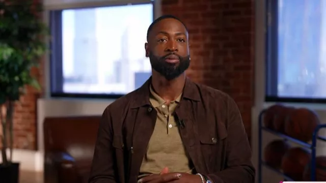 Canali Leather Field Jacket worn by Dwyane Wade as seen in Today with Jenna & Friends on March 11, 2025