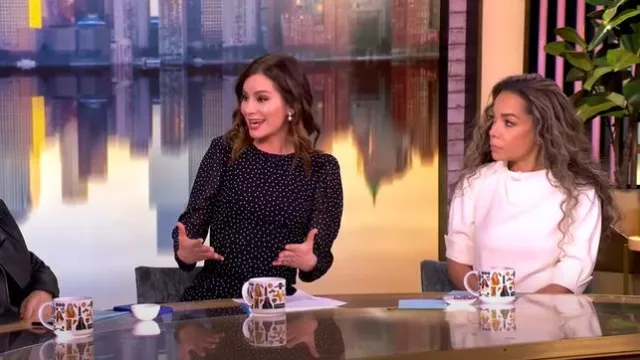 Proenza Schouler Maisie Matte Viscose Crepe Midi Dress worn by Sunny Hostin as seen in The View on  March 12, 2025