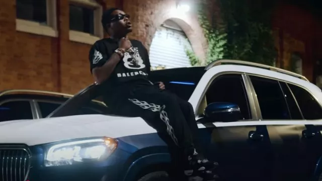 Jordan Jordan 4 Retro 'White Thunder' portée par Kenny Muney dans Kenny Muney - Paper Route (Official Video) (feat. Key Glock)