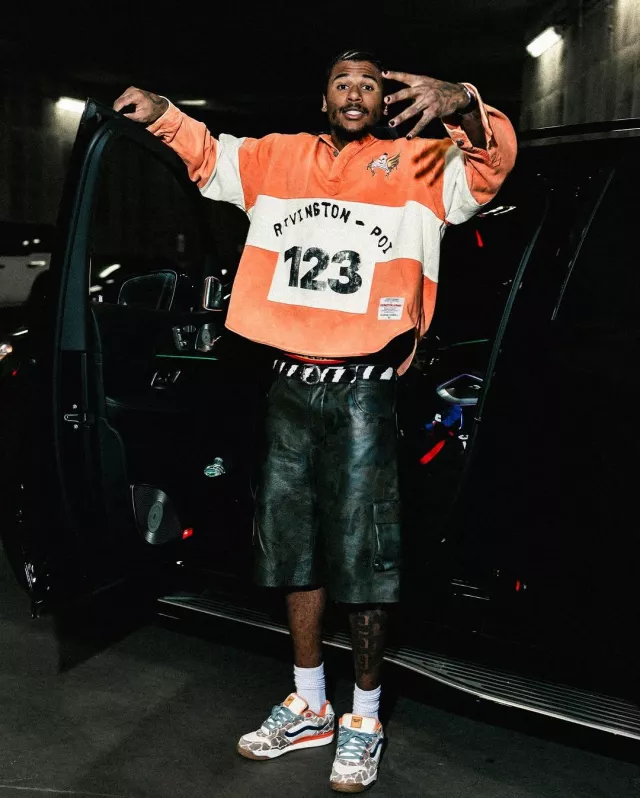 Vans Rowley XLT LX Gallery Dept. 'Giraffe' portée par Jalen Green sur le compte Instagram @leaguefits