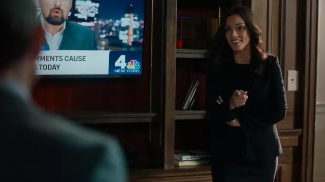 Hugo Boss Slim-Fit Jacket In Performance-Stretch Material worn by ADA Samantha Maroun (Odelya Halevi) as seen in Law & Order (S24E01)