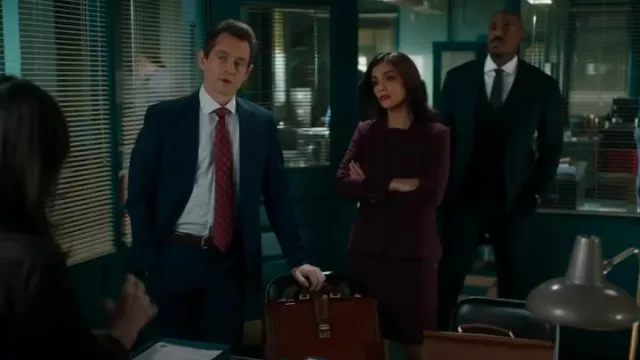 Theory Etiennette Stretch-Wool Blazer worn by ADA Samantha Maroun (Odelya Halevi) as seen in Law & Order (S24E14)