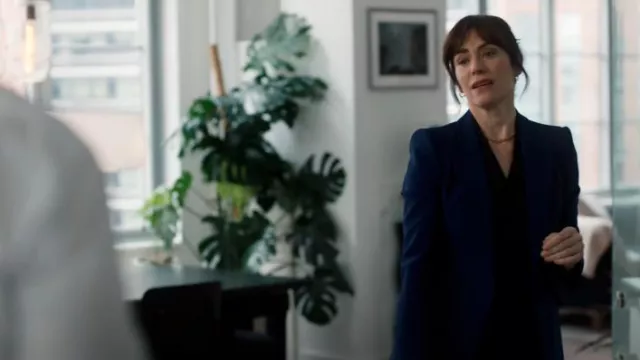 Alexander McQueen Single-Breasted Blazer Jacket worn by Kate Norris (Maggie Siff) as seen in Law & Order (S24E15)