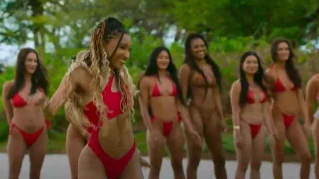 Generic One Piece Swimsuits worn by Amiah Brooks as seen in Temptation Island(S06E01)