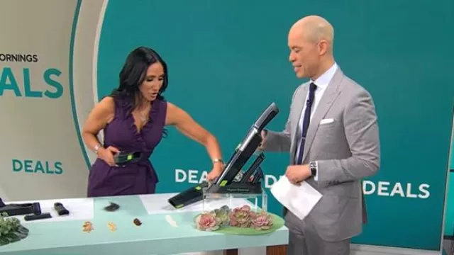 Diane von Furstenberg Hampton Robe portefeuille portée par Elizabeth Werner telle qu’elle est vue dans CBS Mornings le 13 mars 2025