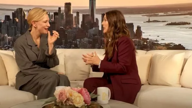 Gabriela Hearst Leiva Wool Blazer worn by Drew Barrymore as seen in The Drew Barrymore Show on March 17, 2025