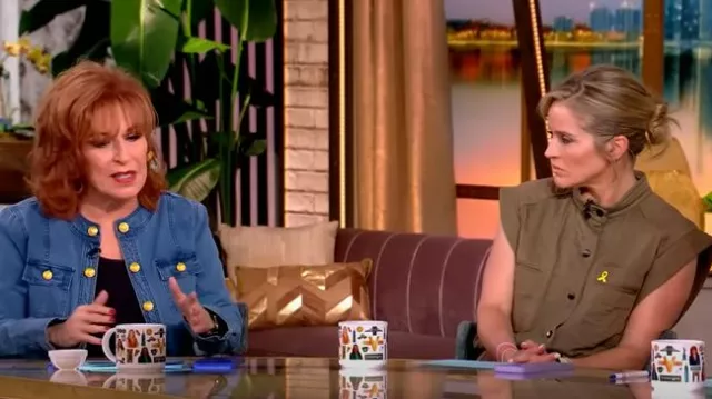 Isabel Marant Combinaison tissée Suzie à nouer portée par Sara Haines, vue dans The View le 20 mars 2025
