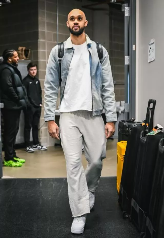 Nike Air Force 1 Low 'White' worn by Derrick White on the Instagram account @celtics
