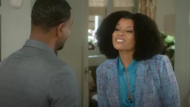 Steve Madden Seraphine Tweed Jacket worn by  Eva Thomas(Ambyr Michelle) as seen in Beyond the Gates (S01E14)