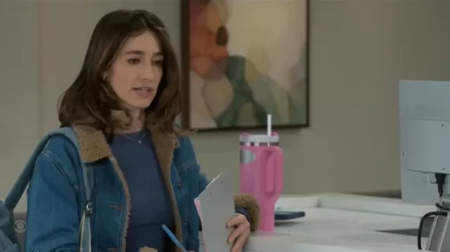 Favorite Daughter The Bridget Denim Trucker Jacket worn by  Ashley Morgan(Jen Jacob) as seen in Beyond the Gates (S01E16)