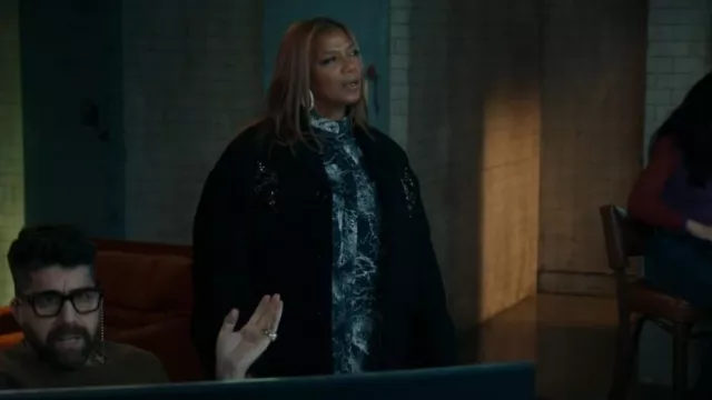 Blazer adornado con Simone Rocha usado por Robyn McCall (Queen Latifah) como se ve en The Equalizer (T05E12)