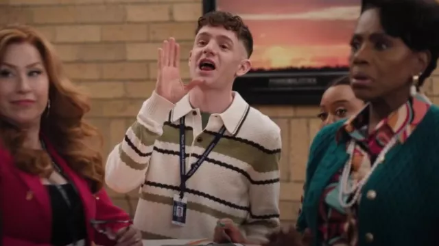 NN07 Suéter de Alfie usado por Jacob Hill (Chris Perfetti) como se ve en Abbott Elementary (S04E19)