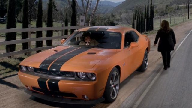 The Orange Dodge Challenger SRT in Mike & Molly