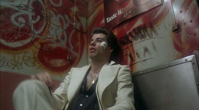 The white suit disco Tony Manero (John Travolta) in Saturday night Fever