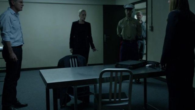 Chairs-Navy® Side in the cell of Langley in Homeland