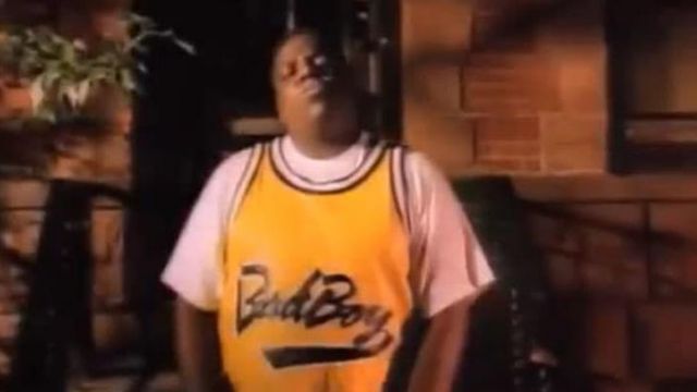 The yellow Bad Boy basketball jersey worn by The Notorious B.I.G. in his music video Juicy