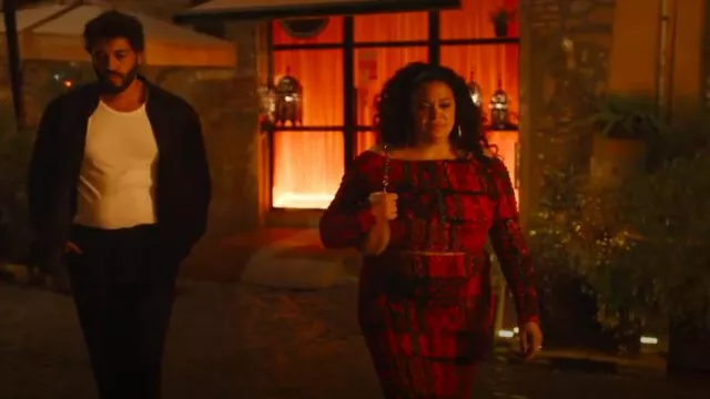 Mara Hoffman Tavi Skirt worn by Mavis Beaumont (Michelle Buteau) as seen in Survival of the Thickest (S02E01)
