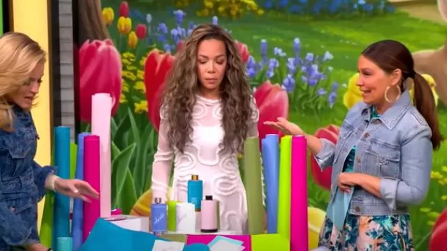 Ulla Johnson Medea Floral Ruched Sleeveless Top worn by Gretta Monahan as seen in The View on  March 31, 2025