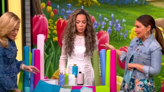 Zimmermann Denim Crop Jacket worn by Gretta Monahan as seen in The View on March 31, 2025