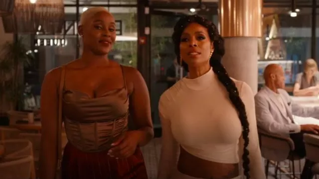 Retrofete Kasen Top worn by Daphne (Jerrie Johnson) as seen in Survival of the Thickest (S02E03)