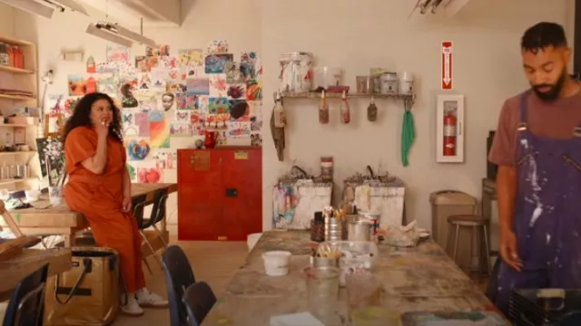 Adidas Sambae Leopard Off White Sneakers worn by Mavis Beaumont (Michelle Buteau) as seen in Survival of the Thickest (S02E03)