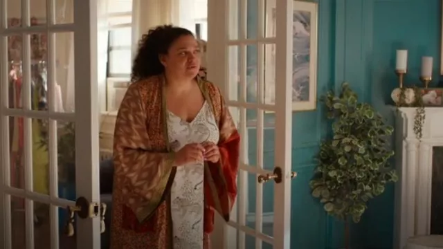Printfresh Eco Satin Chic To Sleep Shortie In Bagheera worn by Mavis Beaumont (Michelle Buteau) as seen in Survival of the Thickest (S02E07)