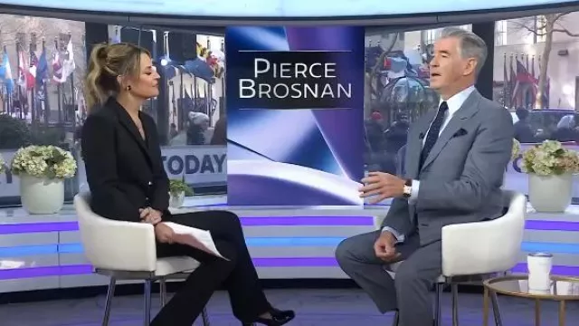 Prada Block Heel Loafer Pump worn by Savannah Guthrie as seen in Today on April 2, 2025