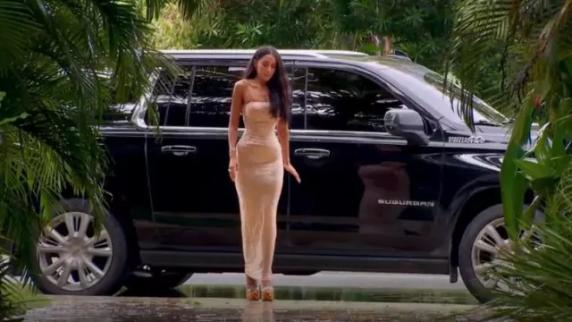 Gucci Janaya Leather And Suede Platform Sandals worn by Litia Garr as seen in The Bachelor (S29E09)