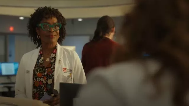 Miu Miu Logo-lettering Cat-eye Glasses worn by Shannon Kincaid (Kathryn Smith-McGlynn) as seen in PULSE (S01E04)