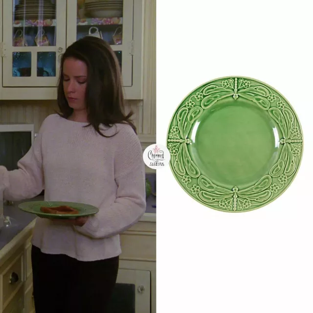 Dinner Plate Dragonfly (Green) by Bordallo Pinheiro as seen on Charmed (S02E18)