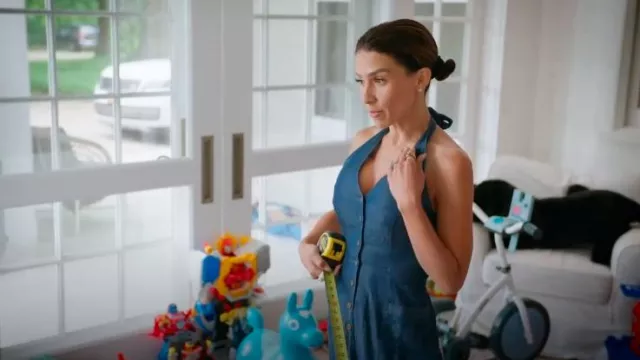 Venus Halter Jumpsuit worn by Hilaria Baldwin as seen in The Baldwins (S01E06)