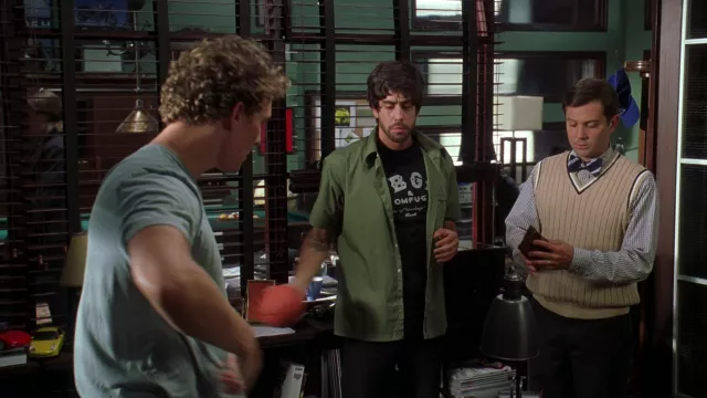 CBBG and OMFUG Logo Black T-shirt worn by Tony (Adam Goldberg) in How to Lose a Guy in 10 Days