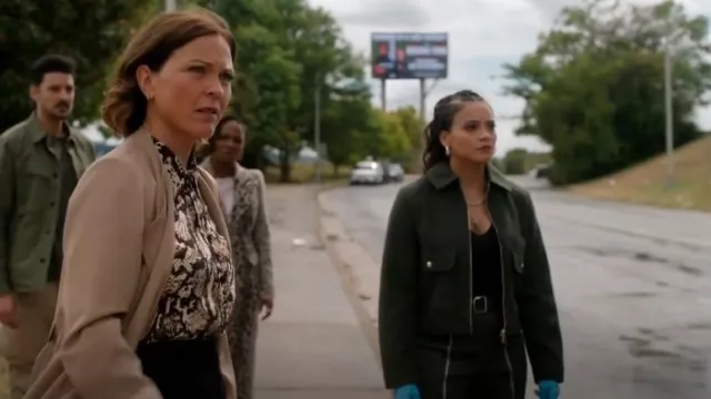 Zara Soft Zippered Jacket worn by Lacey Quinn (Gabrielle Walsh) as seen in Found (S02E16)